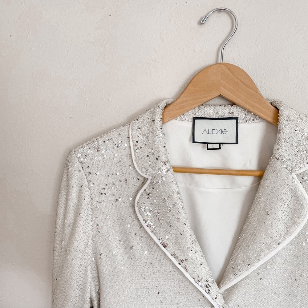 Alexis | Ripley Sequined 3 Button Jacket, size Large - Picture 3 of 12